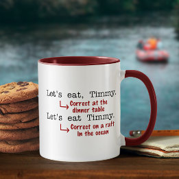 Funny Punctuation Grammar Tasse