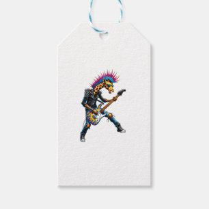 Funny Punk Giraffe, Rock'n Roll Goth Giraffe, Guit Geschenkanhänger