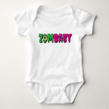 Funny Punny Niedlich "ZomBaby" Creepy Typografy