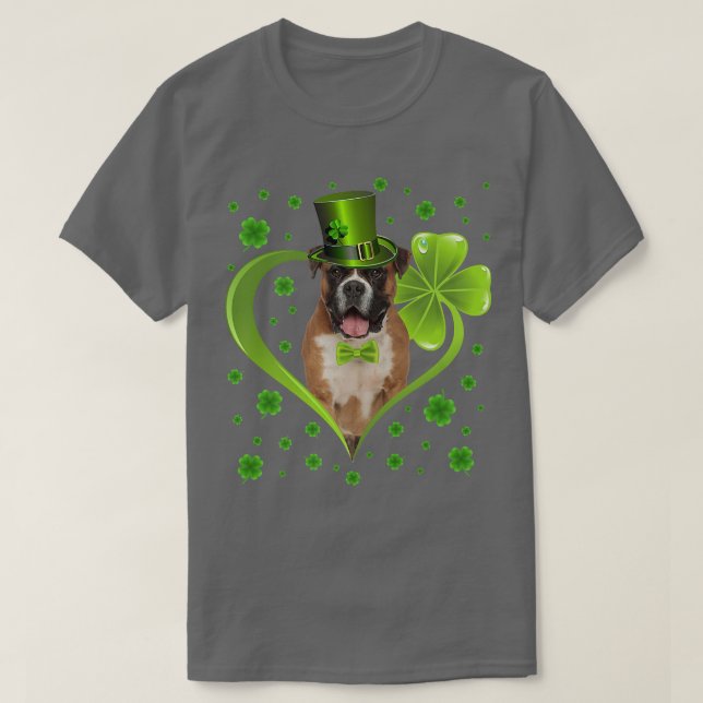 Funny Puppy Kleeblatt Boer Dog St  T-Shirt (Design vorne)