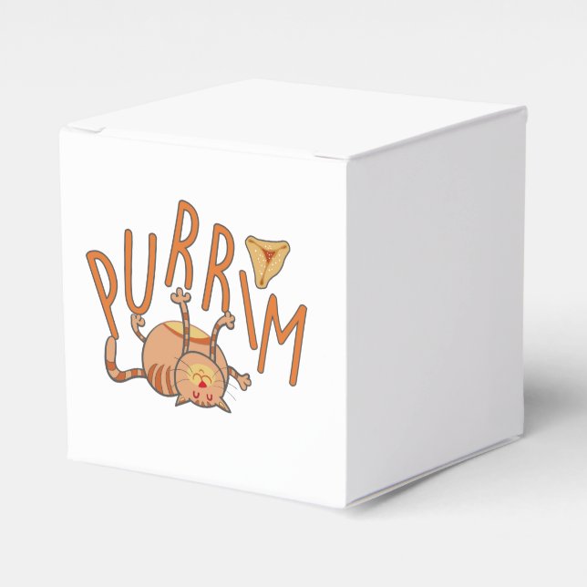 Funny Purim Cat Geschenkschachtel (Vorderseite)