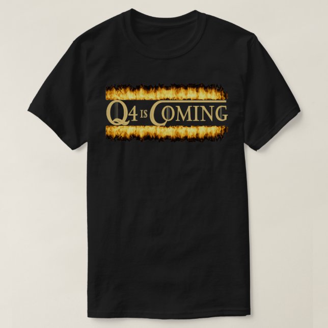 Funny Q4 kommt als Accountant-Geschenk T-Shirt (Design vorne)