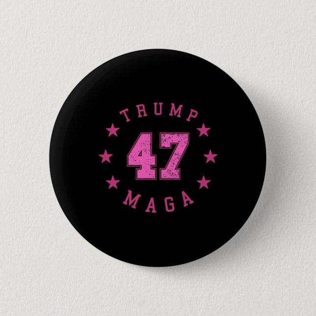 Funny Qr 45 47 Trump Einweihung 2025 Dance Code Button (Vorderseite)