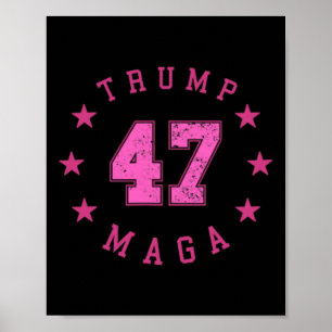 Funny Qr 45 47 Trump Einweihung 2025 Dance Code Poster