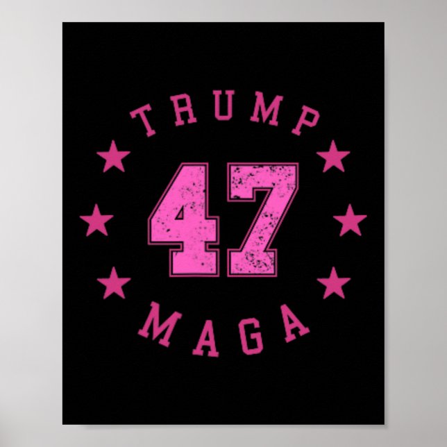Funny Qr 45 47 Trump Einweihung 2025 Dance Code Poster (Vorne)