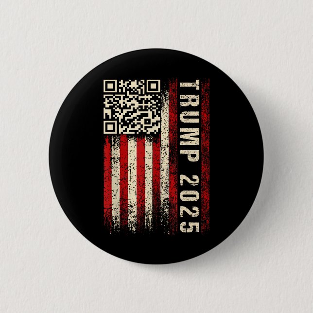 Funny Qr Donald Trump tanzt 4745 Code Video Button (Vorderseite)