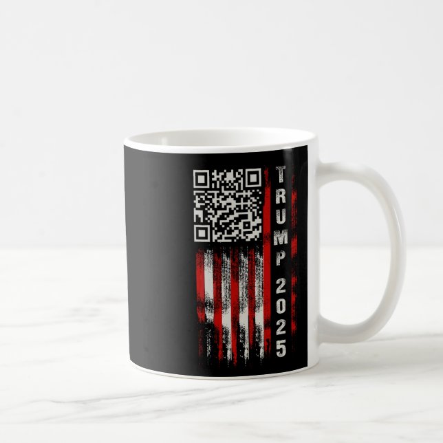 Funny Qr Donald Trump tanzt 4745 Code Video Kaffeetasse (Rechts)