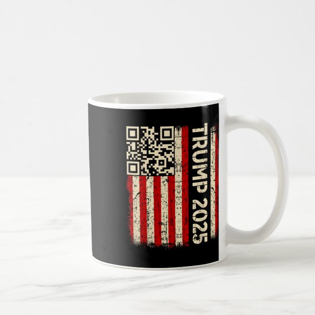 Funny Qr Donald Trump tanzt 4745 Code Video Kaffeetasse (Rechts)
