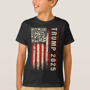 Funny Qr Donald Trump tanzt 4745 Code Video T-Shirt