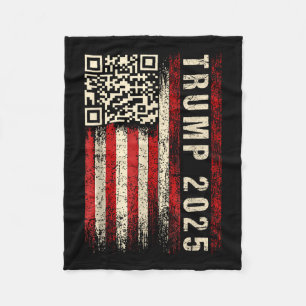 Funny Qr Donald Trump tanzt 47_45 Code Video Fleecedecke