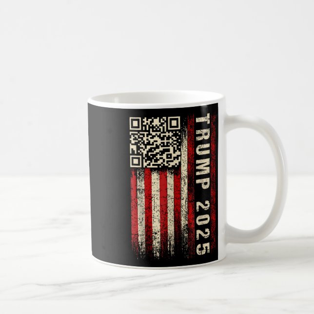 Funny Qr Donald Trump tanzt 47_45 Code Video Kaffeetasse (Rechts)