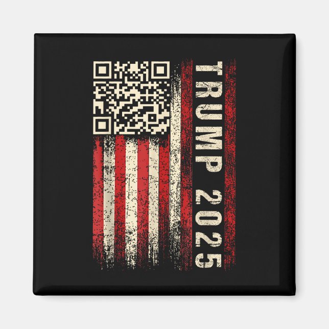 Funny Qr Donald Trump tanzt 47_45 Code Video Magnet (Vorne)