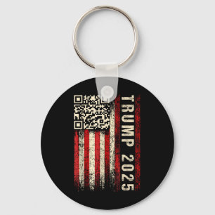 Funny Qr Donald Trump tanzt 47_45 Code Video Schlüsselanhänger