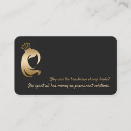 Funny QR Hair Stylist Makeup Artist Visitenkarte