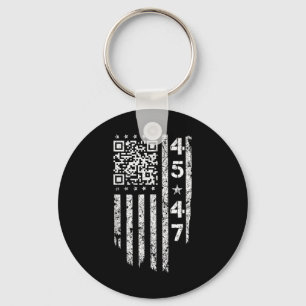 Funny Qr ist der Back President Trump Code Schlüsselanhänger