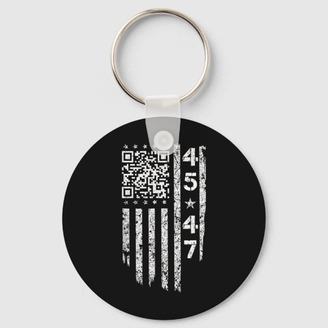 Funny Qr ist der Back President Trump Code Schlüsselanhänger (Vorderseite)