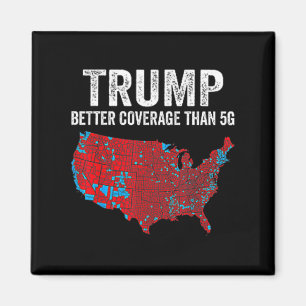 Funny Qr Präsident Trump 4547 (auf der Rückseite) Magnet