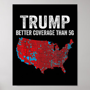 Funny Qr Präsident Trump 4547 (auf der Rückseite) Poster