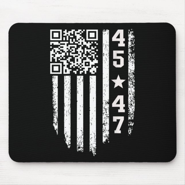 Funny Qr Präsident Trump 4547 Trump Tanzcode Mousepad (Vorne)