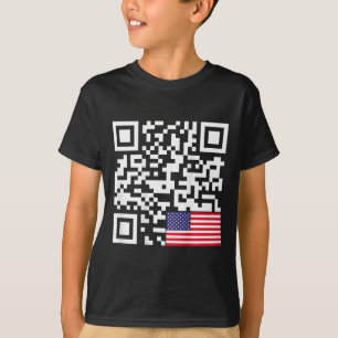 Funny Qr Präsident Trump 4547 Trump tanzt uns Fla T-Shirt