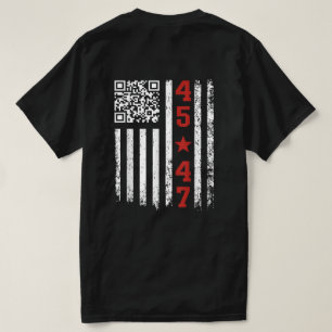 Funny QR Präsident Trump 45/47 Trump Tanzcode T-Shirt