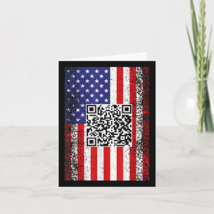 Funny Qr Präsident Trump Code Dance Karte