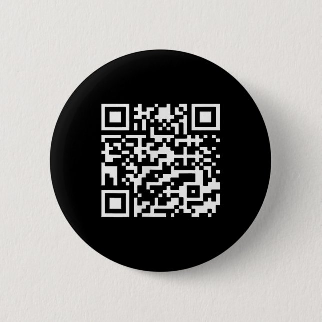 Funny Qr Präsident Trump Tance Code _1 Button (Vorderseite)