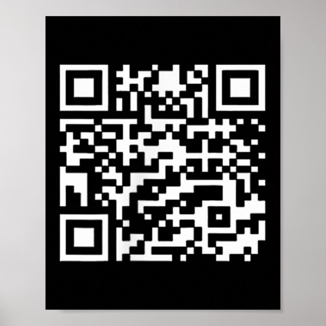 Funny Qr Präsident Trump Tance Code _1 Poster (Vorne)