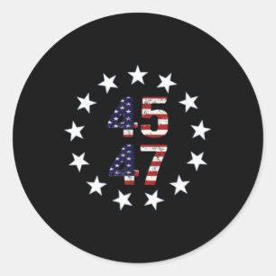 Funny Qr Präsident Trump Tance Code 1 Runder Aufkleber