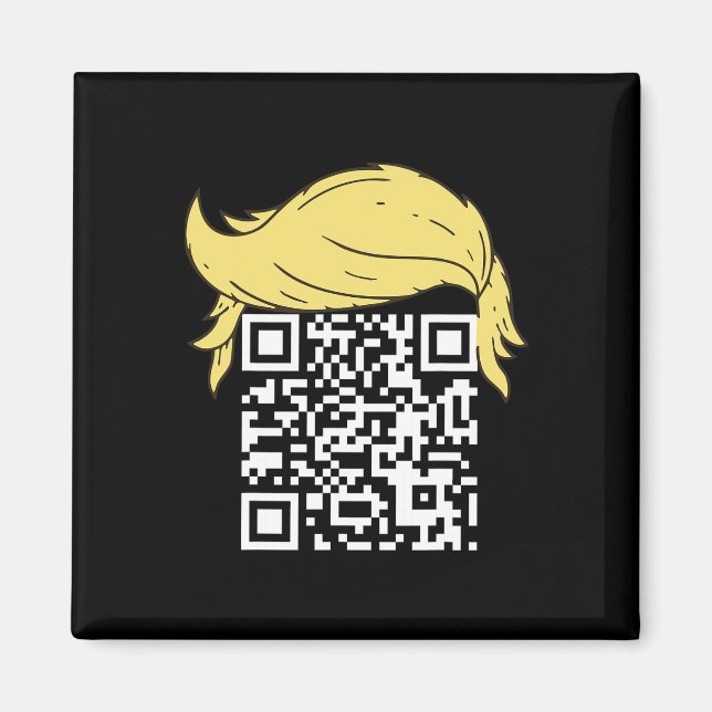 Funny Qr Präsident Trump Tance Code 2 Magnet (Vorne)