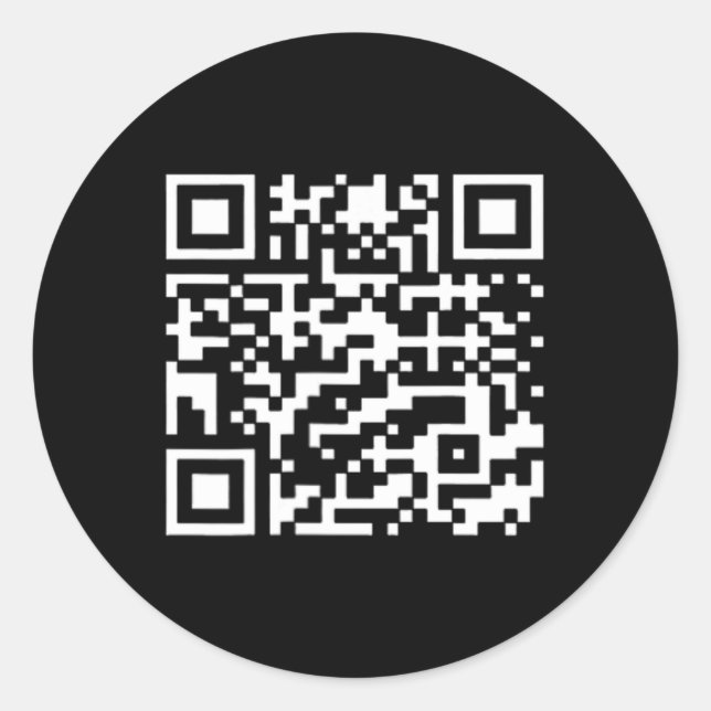 Funny Qr Präsident Trump Tance Code 2 Runder Aufkleber (Vorderseite)