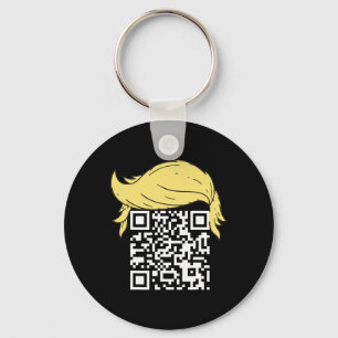 Funny Qr Präsident Trump Tance Code 2 Schlüsselanhänger