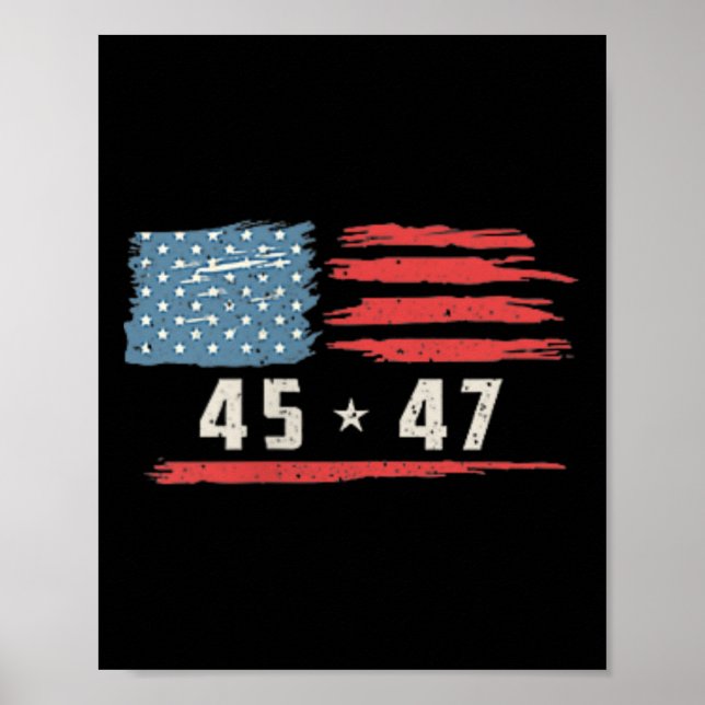 Funny Qr Präsident Trump Tance Code 2 Seite Poster (Vorne)