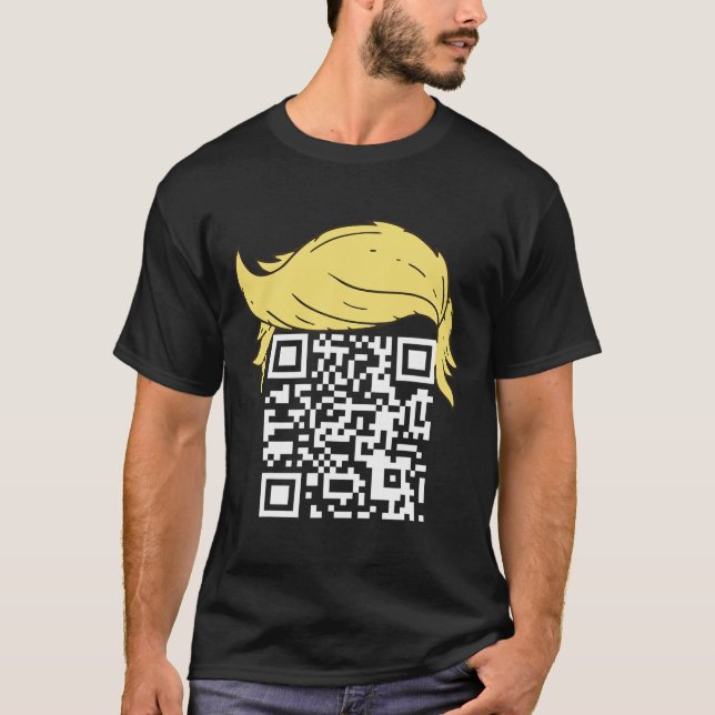 Funny Qr Präsident Trump Tance Code 2 T-Shirt (Vorderseite)