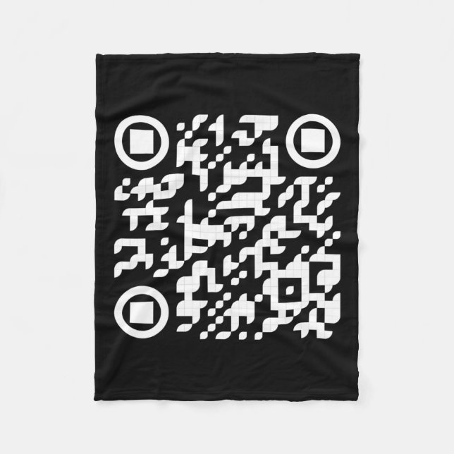 Funny Qr Präsident Trump Tance Code 3 Fleecedecke (Vorderseite)