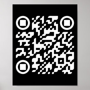Funny Qr Präsident Trump Tance Code 3 Poster