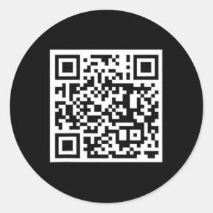 Funny Qr Präsident Trump Tance Code 7 Runder Aufkleber