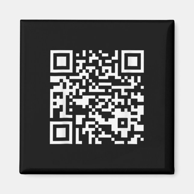 Funny Qr Präsident Trump Tance Code (auf Byck) Magnet (Vorne)