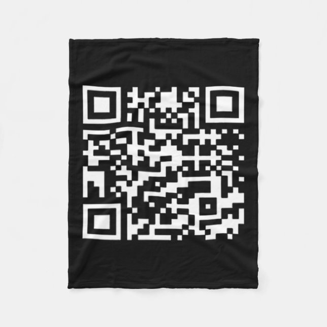 Funny Qr Präsident Trump Tance Code Fleecedecke (Vorderseite)