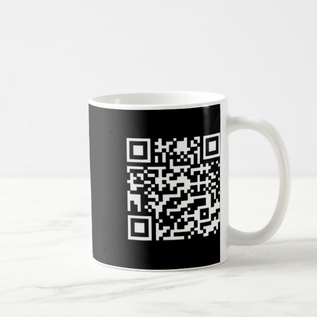 Funny Qr Präsident Trump Tance Code Kaffeetasse (Rechts)