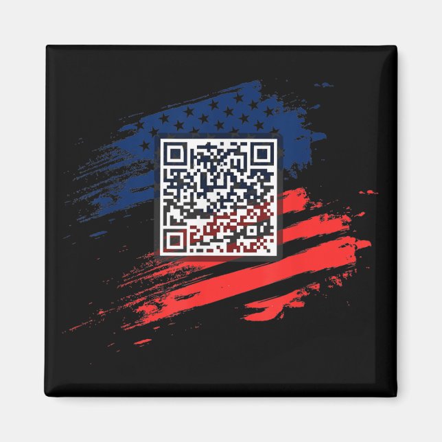 Funny Qr Präsident Trump Tance Code Magnet (Vorne)