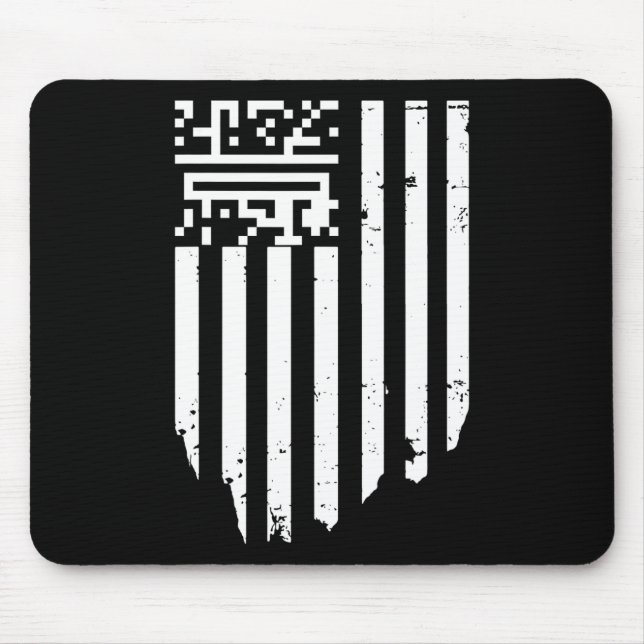 Funny Qr Präsident Trump Tance Code Mousepad (Vorne)