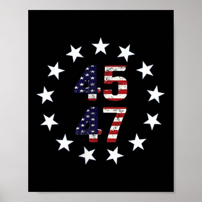 Funny Qr Präsident Trump Tance Code Poster (Vorne)