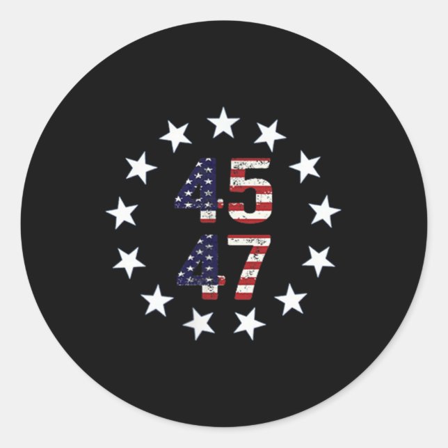 Funny Qr Präsident Trump Tance Code Runder Aufkleber (Vorderseite)