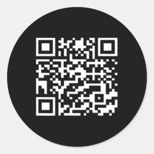 Funny Qr Präsident Trump Tance Code Runder Aufkleber