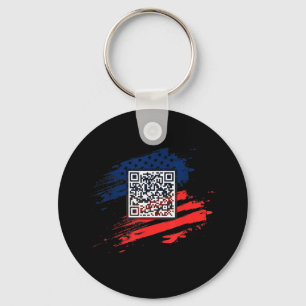 Funny Qr Präsident Trump Tance Code Schlüsselanhänger