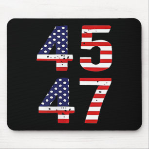 Funny Qr Präsident Trump Tance Code Trump 45_47 Mousepad