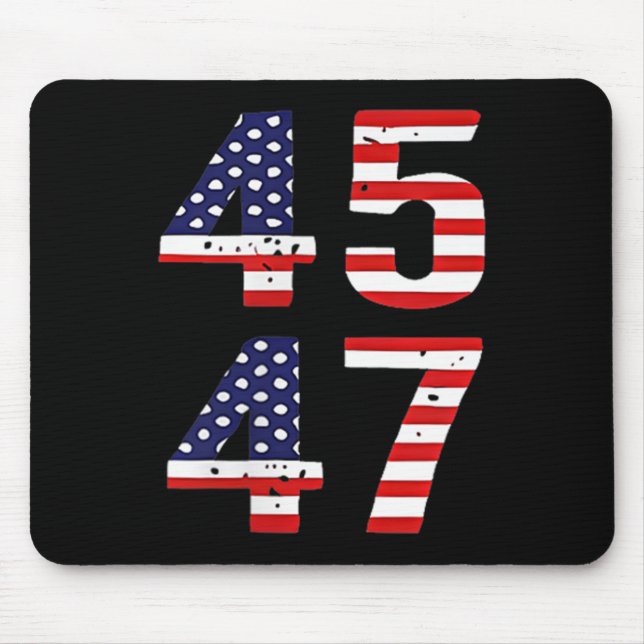 Funny Qr Präsident Trump Tance Code Trump 45_47 Mousepad (Vorne)