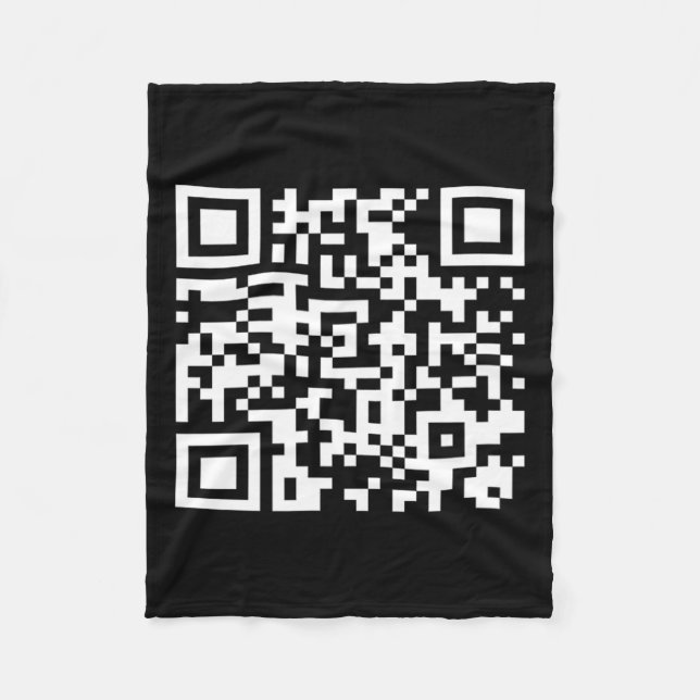 Funny Qr Präsident Trump Tanzcode 2025 Fleecedecke (Vorderseite)
