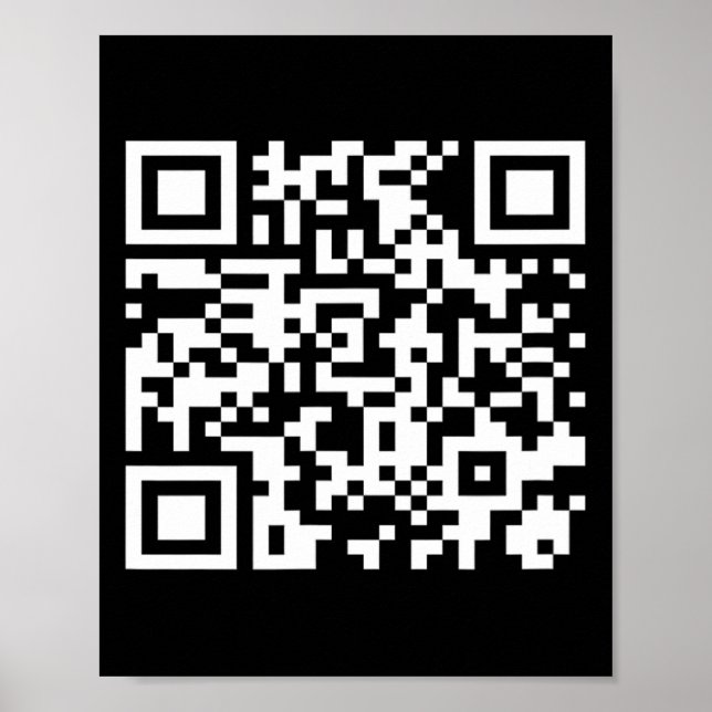 Funny Qr Präsident Trump Tanzcode 2025 Poster (Vorne)